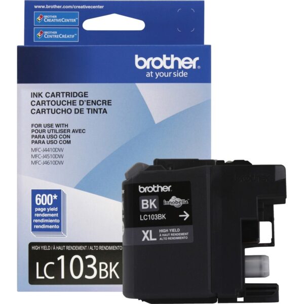 Brother Innobella LC103BK Original High Yield Inkjet Ink Cartridge - Black - 1 Each