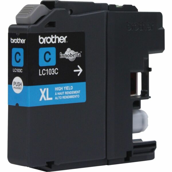 Brother Innobella LC103C Original High Yield Inkjet Ink Cartridge - Cyan - 1 Each - Image 3