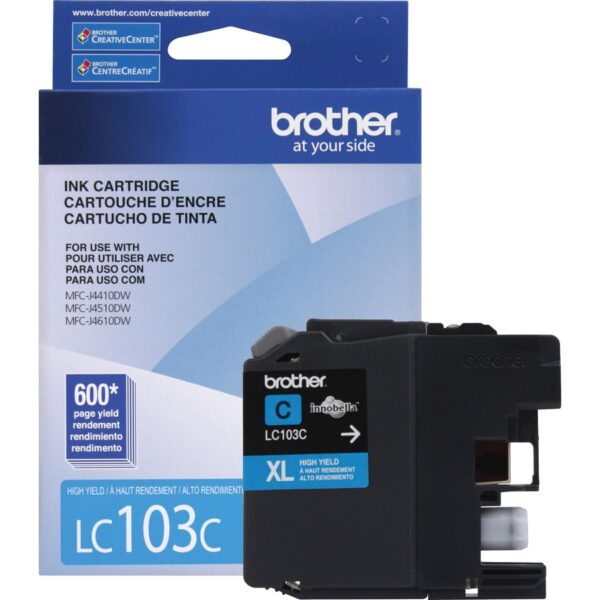 Brother Innobella LC103C Original High Yield Inkjet Ink Cartridge - Cyan - 1 Each