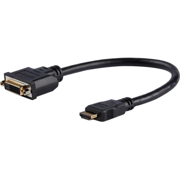 StarTech.com 8in HDMI® to DVI-D Video Cable Adapter - HDMI Male to DVI Female