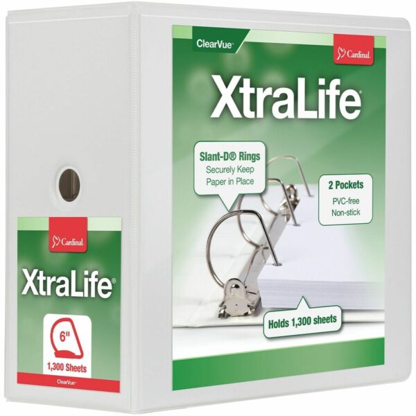 Cardinal Xtralife ClearVue Locking Slant-D Binders