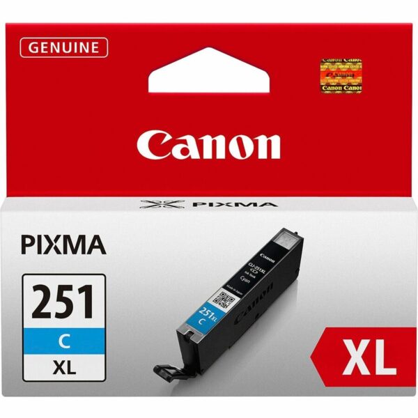 Canon CLI251XLC Original Inkjet Ink Cartridge - Cyan - 1 Each