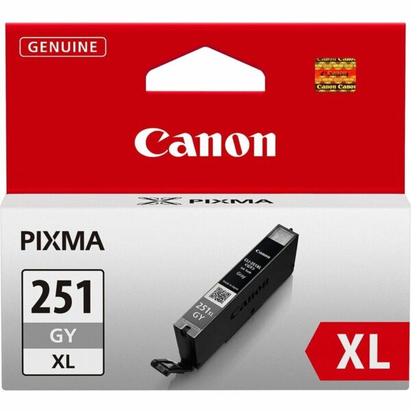 Canon CLI251XLGY Original Inkjet Ink Cartridge - Gray - 1 Each