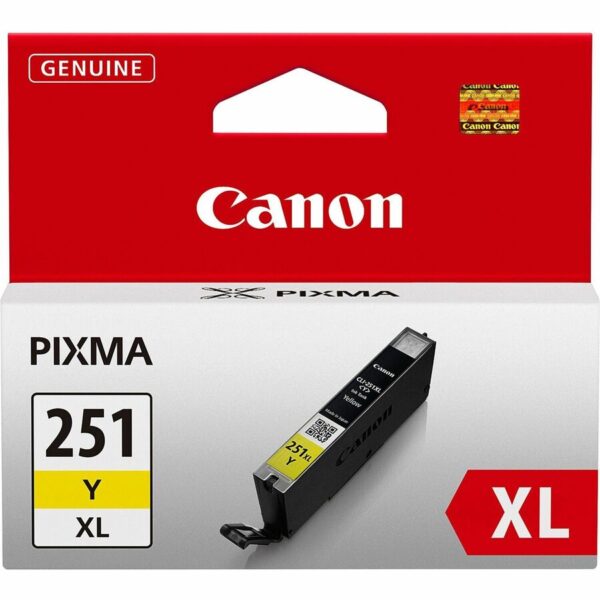 Canon CLI251XLY Original Inkjet Ink Cartridge - Yellow - 1 Each