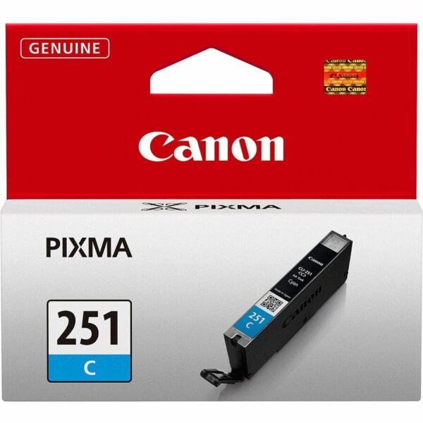 Canon CLI-251C Original Inkjet Ink Cartridge - Cyan - 1 Each