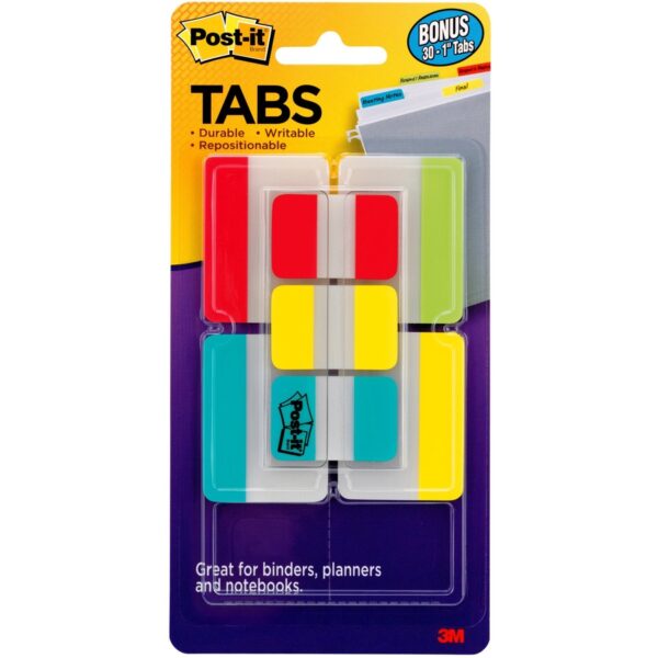 Post-it® Tabs Value Pack - Primary Colors