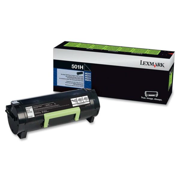 Lexmark Unison 501H Original High Yield Laser Toner Cartridge - Black - 1 Each