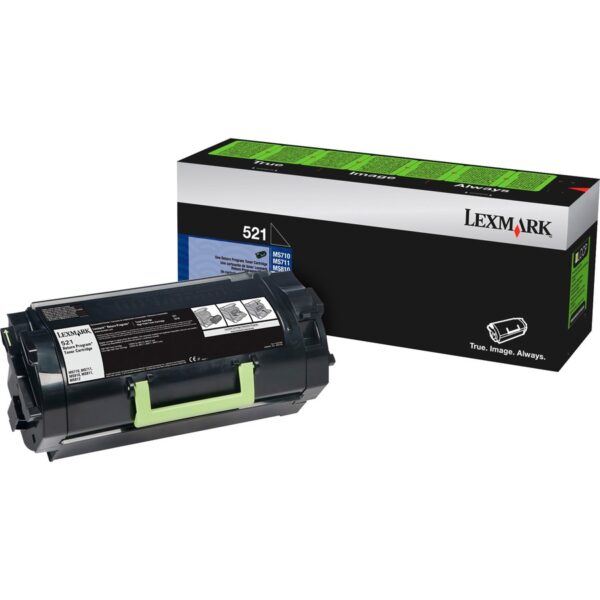 Lexmark Unison 521 Original Standard Yield Laser Toner Cartridge - Black - 1 Each