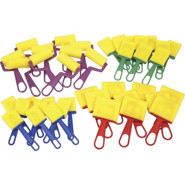 Creativity Street Foam Brushes/Rollers Classroom Pack