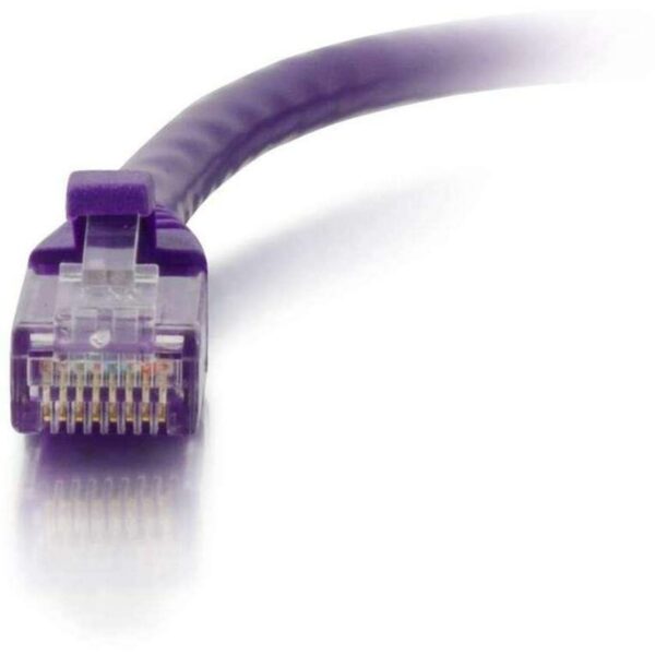 C2G 9 ft Cat6 Snagless UTP Unshielded Network Patch Cable - Purple - Image 2