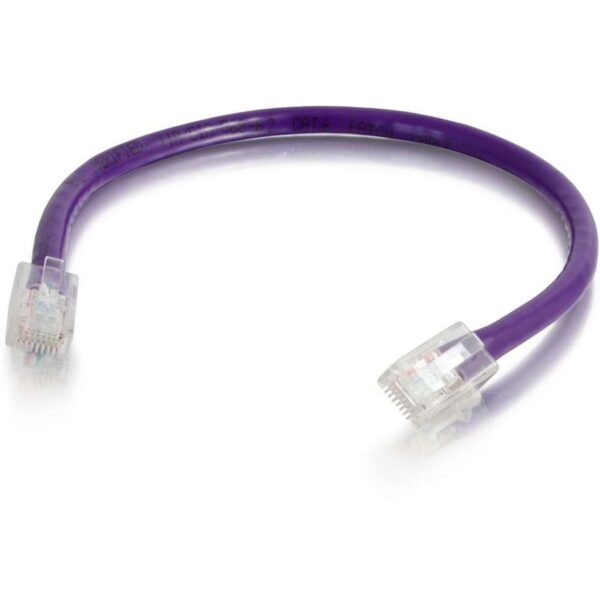 C2G 2 ft Cat6 Non Booted UTP Unshielded Network Patch Cable - Purple