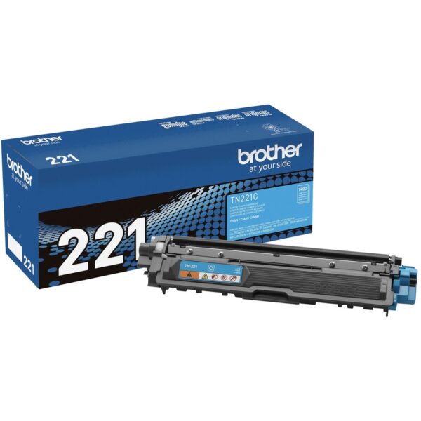 Brother TN221C Original Standard Yield Laser Toner Cartridge - Cyan - 1 Each