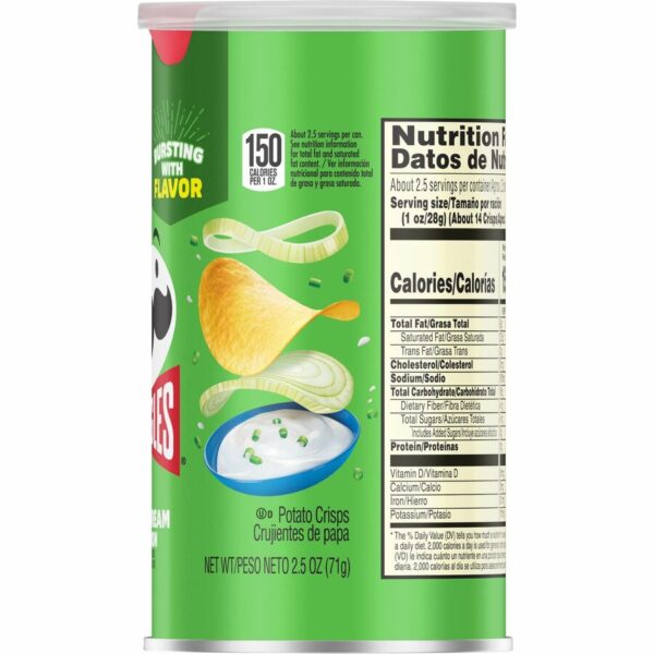 Pringles Keebler Sour Cream & Onion Potato Crisps - Image 3