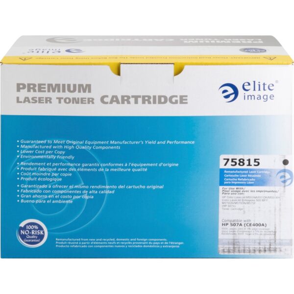 Elite Image Remanufactured Laser Toner Cartridge - Alternative for HP 507A (CE400A) - Black - 1 Each - Image 5