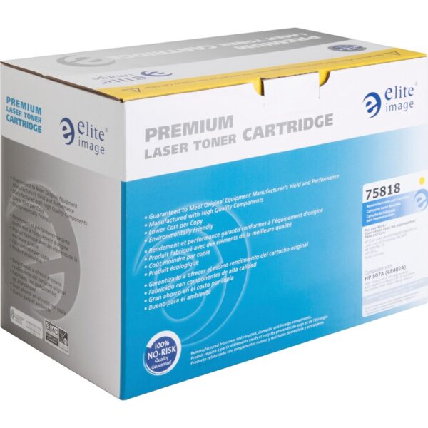 Elite Image Remanufactured Laser Toner Cartridge - Alternative for HP 507A (CE402A) - Yellow - 1 Each - Image 3