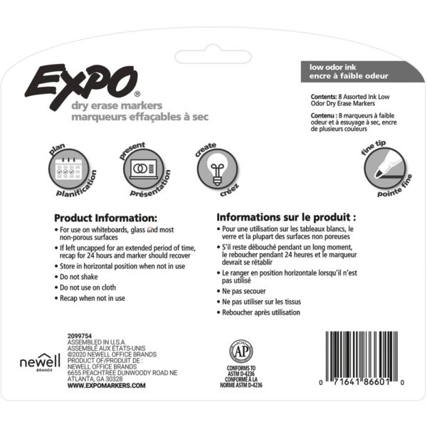 Expo Low-Odor Dry-erase Fine Tip Markers - Image 2