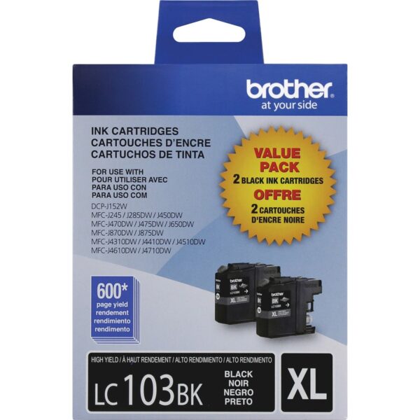 Brother Innobella LC1032PKS Original High Yield Inkjet Ink Cartridge - Black - 2 / Pack