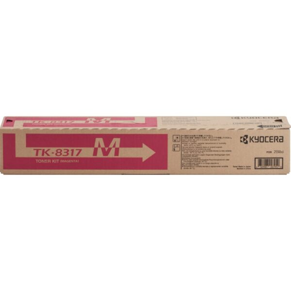 Kyocera Original High Yield Laser Toner Cartridge - Magenta - 1 Each