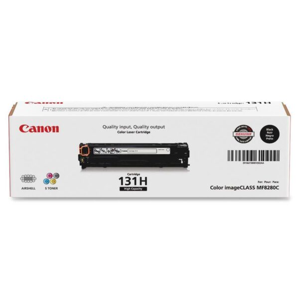 Canon 131 Original High Yield Laser Toner Cartridge - Black - 1 Each