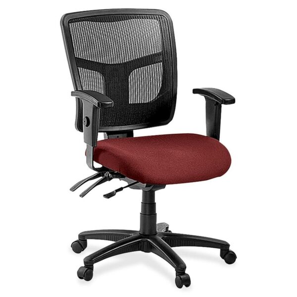 Lorell ErgoMesh Series Managerial Mesh Mid-Back Chair