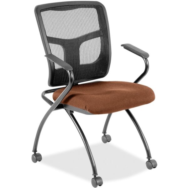 Lorell Mesh Back Nesting Training/Guest Chairs