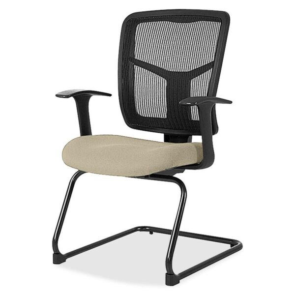 Lorell ErgoMesh Series Mesh Back Guest Chair with Arms