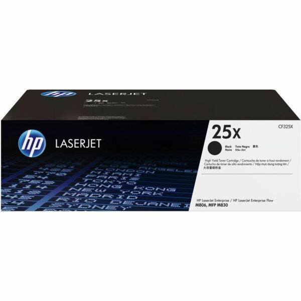 HP 25X (CF325X) Original Laser Toner Cartridge - Single Pack - Black - 1 Each