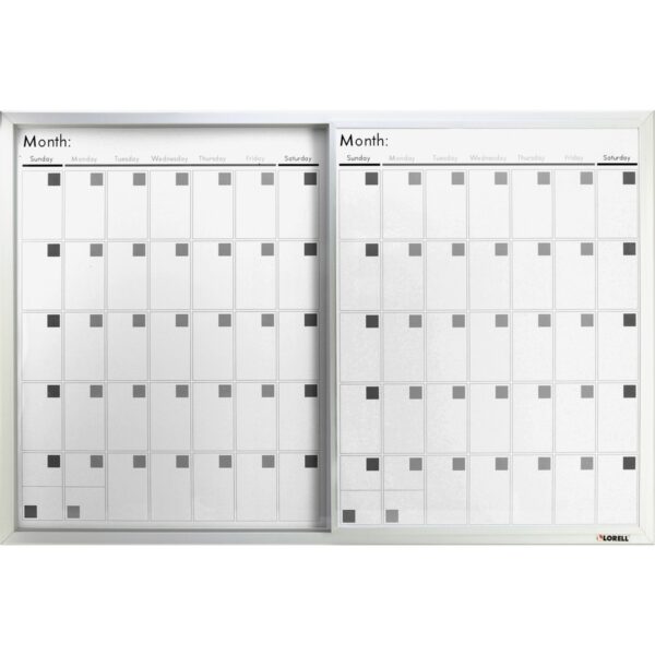 Lorell Magnetic Dry-Erase Calendar Board