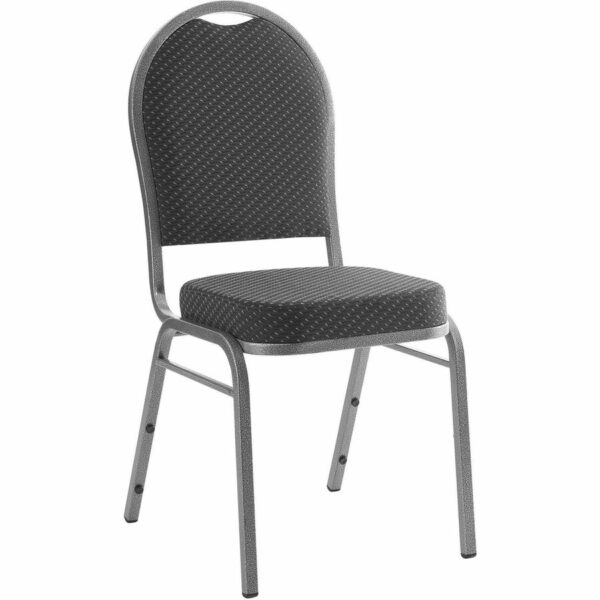 Lorell Round High-Back Upholstered Stack Chairs - Image 2