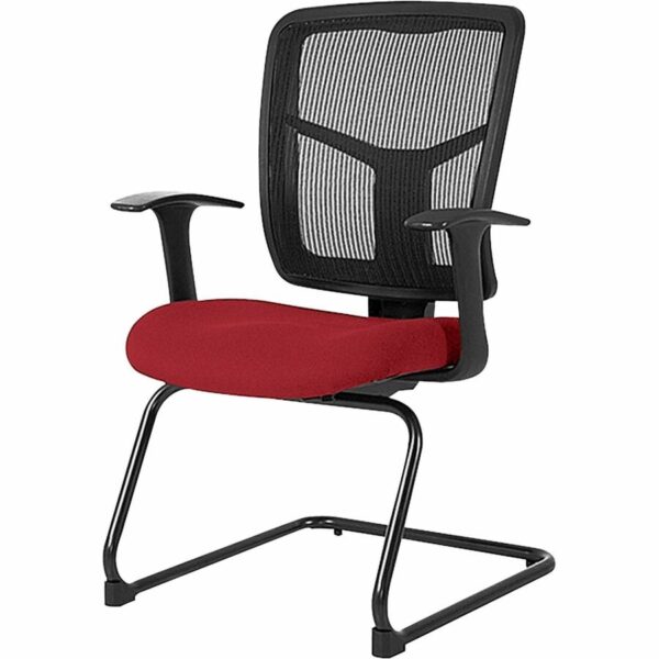 Lorell ErgoMesh Series Mesh Side Arm Guest Chair