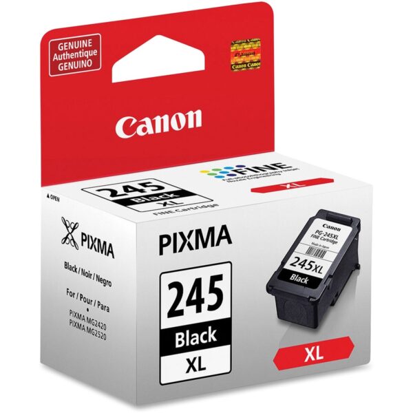 Canon PG-245XL Original High Yield Inkjet Ink Cartridge - Black - 1 Each