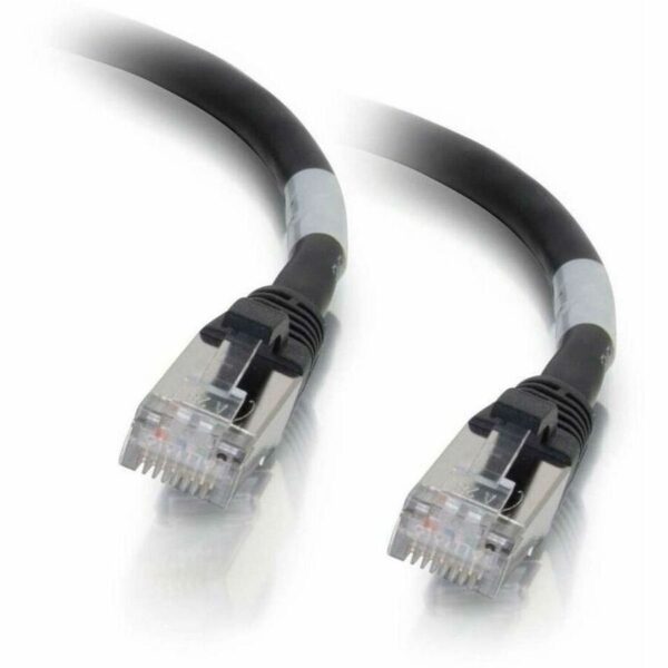 C2G 1ft (0.3m) Cat6 Snagless Shielded (STP) Ethernet Network Patch Cable - Black