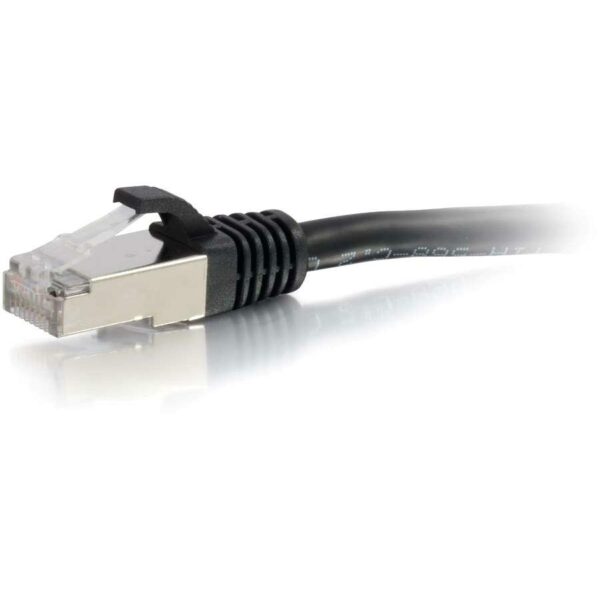 C2G 2ft Cat6 Snagless Shielded (STP) Ethernet Network Patch Cable - Black - Image 2