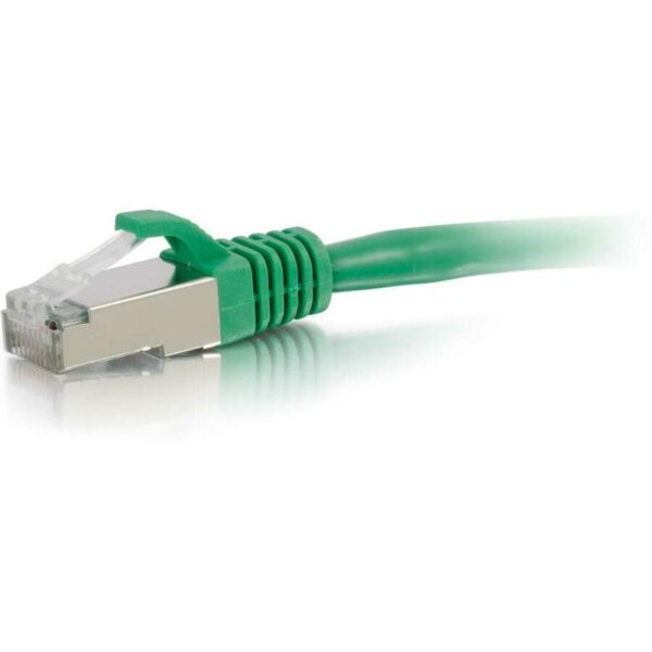 C2G 2ft Cat6 Snagless Shielded (STP) Ethernet Network Patch Cable - Green - Image 2