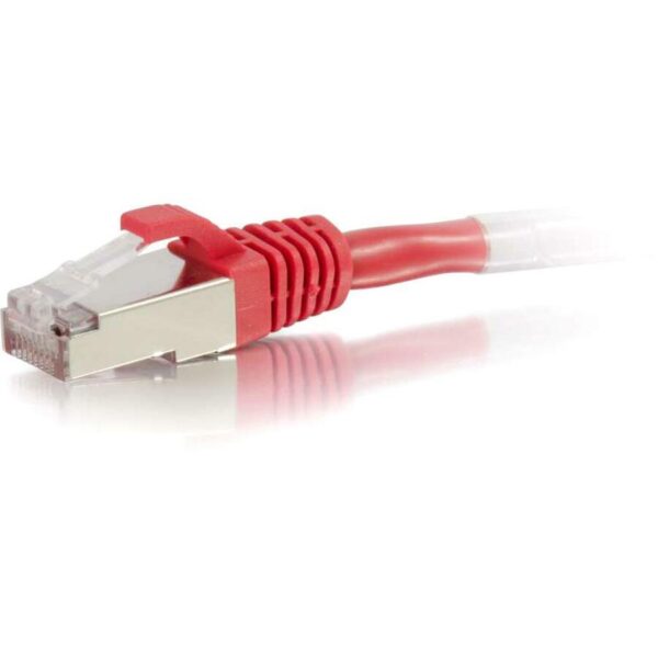 C2G 2ft Cat6 Snagless Shielded (STP) Ethernet Network Patch Cable - Red - Image 2