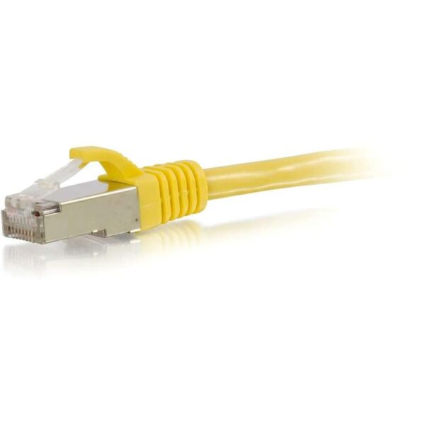 C2G 2ft Cat6 Snagless Shielded (STP) Ethernet Network Patch Cable - Yellow - Image 2