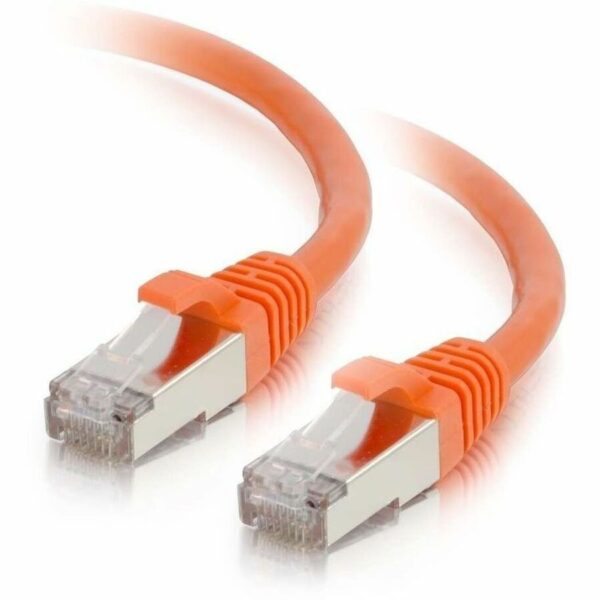 C2G 1ft Cat6 Snagless Shielded (STP) Ethernet Network Patch Cable - Orange