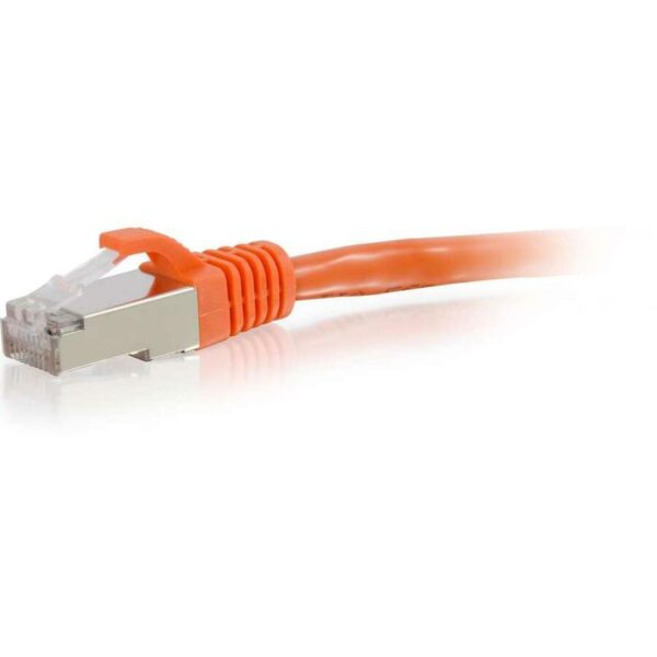 C2G 3ft Cat6 Snagless Shielded (STP) Ethernet Network Patch Cable - Orange - Image 2