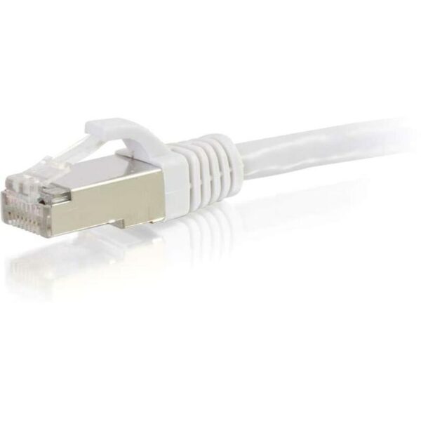 C2G 2ft Cat6 Snagless Shielded (STP) Ethernet Network Patch Cable - White - Image 2