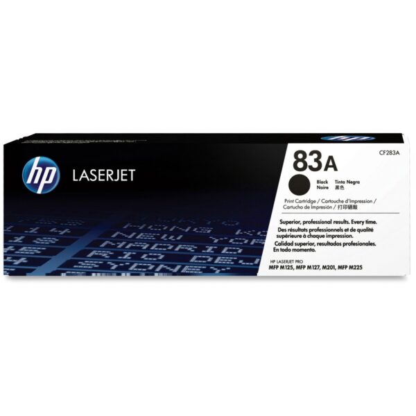 HP 83A (CF283A) Original Laser Toner Cartridge - Single Pack - Black - 1 Each