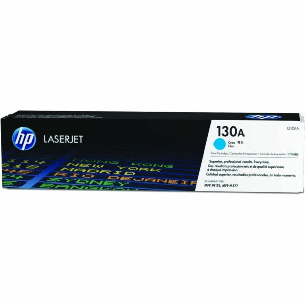 HP 130A Original Laser Toner Cartridge - Cyan - 1 Each