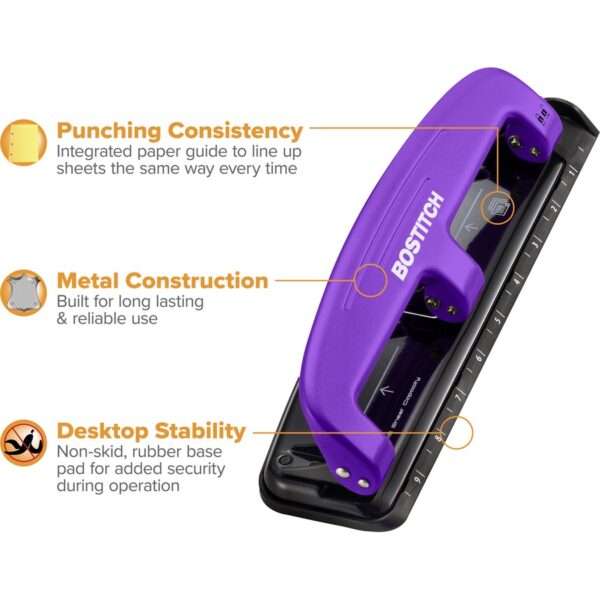 Bostitch EZ Squeeze™ 12 Three-Hole Punch - Image 2