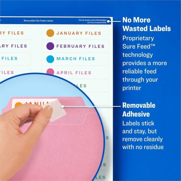 Avery Extra-large TrueBlock Filing Labels - Image 2