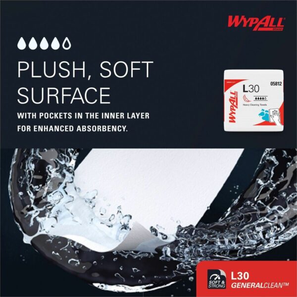 Wypall GeneralClean L30 Heavy Duty Cleaning Towels - Image 3