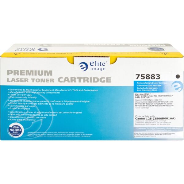 Elite Image Remanufactured Laser Toner Cartridge - Alternative for Canon 128 - Black - 1 Each - Image 5