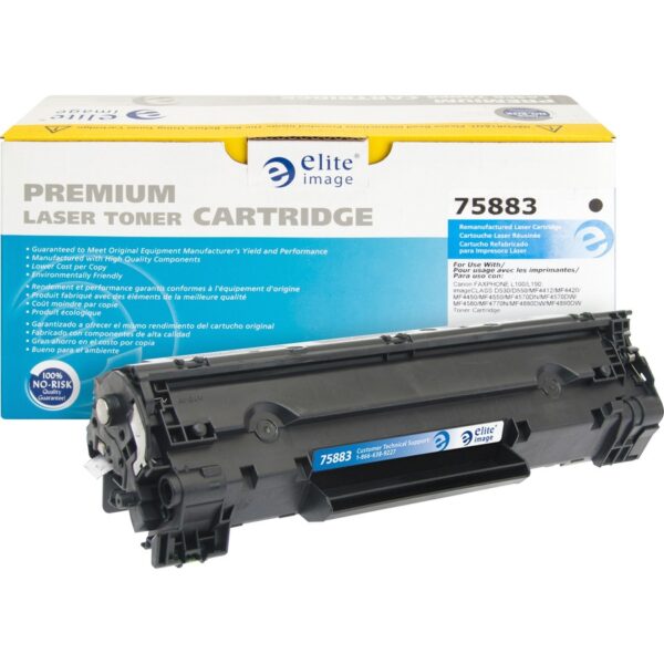 Elite Image Remanufactured Laser Toner Cartridge - Alternative for Canon 128 - Black - 1 Each