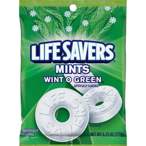 Wrigley Life Savers Mints Wint O Green Hard Candies