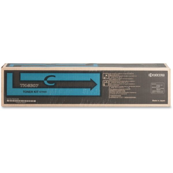 Kyocera TK-8307C Original Laser Toner Cartridge - Cyan - 1 Each