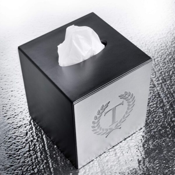 Dacasso Classic Leather Tissue Box - Image 2