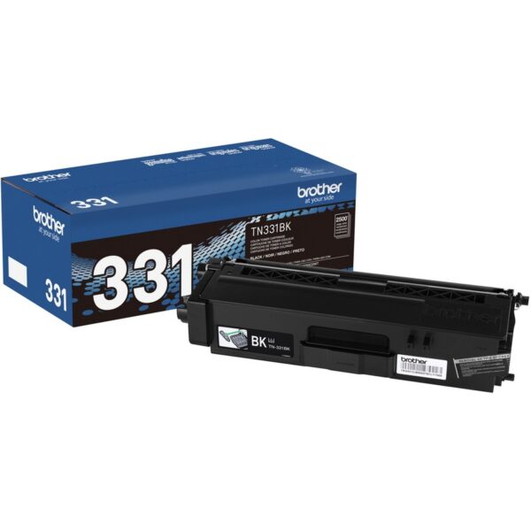 Brother TN331BK Original Laser Toner Cartridge - Black - 1 Each